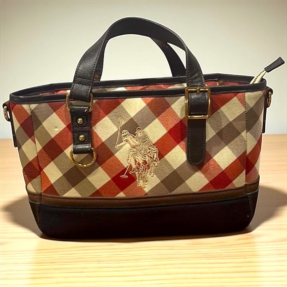 US Polo Association Mini Tote with Embroidered Polo Player - Picture 1 of 12